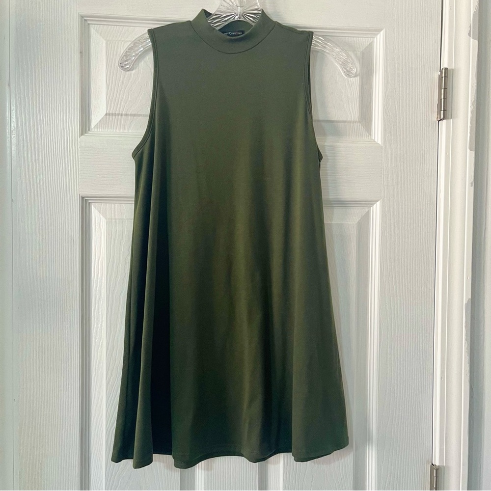 Olive Green Babydoll Dress Size Small